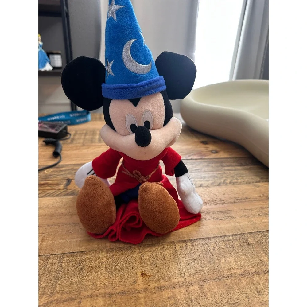Disney Fantasia Sorcerer musical Mickey‎ Mouse Plush 90th anniversary